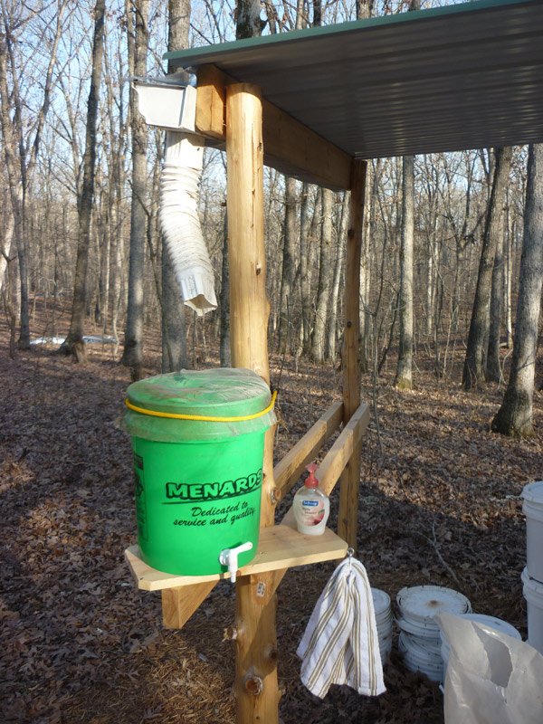Rainwater Hand Washing Station